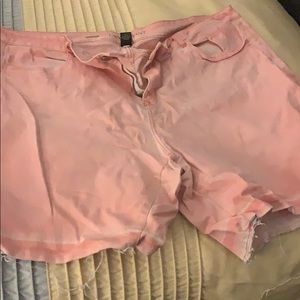 Plus size denim shorts